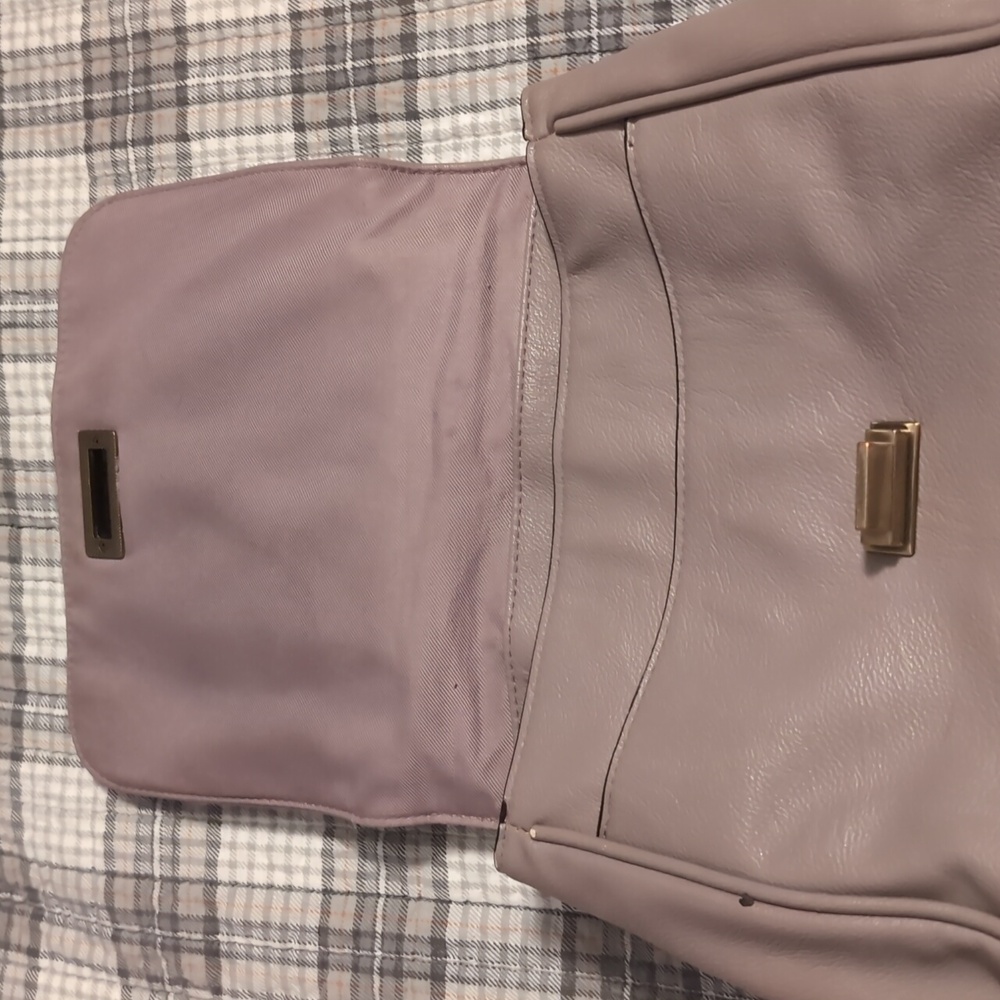 Backpack purse, beige. - Picture 2 of 7